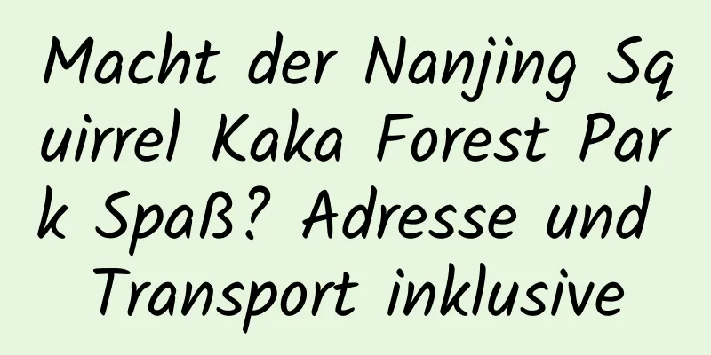 Macht der Nanjing Squirrel Kaka Forest Park Spaß? Adresse und Transport inklusive