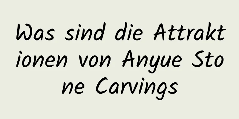 Was sind die Attraktionen von Anyue Stone Carvings