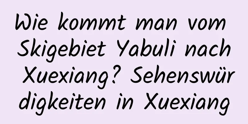 Wie kommt man vom Skigebiet Yabuli nach Xuexiang? Sehenswürdigkeiten in Xuexiang