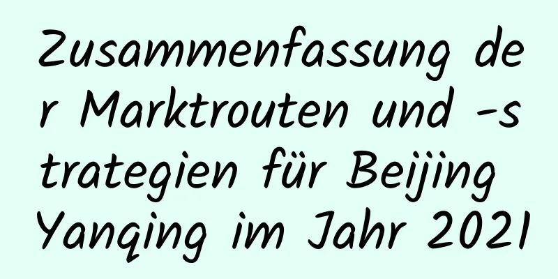 Zusammenfassung der Marktrouten und -strategien für Beijing Yanqing im Jahr 2021