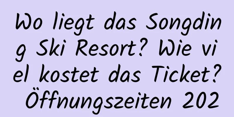 Wo liegt das Songding Ski Resort? Wie viel kostet das Ticket? Öffnungszeiten 2020