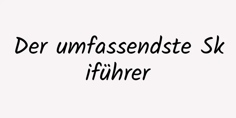 Der umfassendste Skiführer