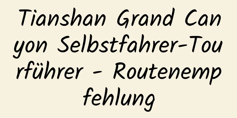 Tianshan Grand Canyon Selbstfahrer-Tourführer - Routenempfehlung