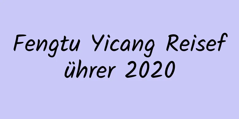 Fengtu Yicang Reiseführer 2020