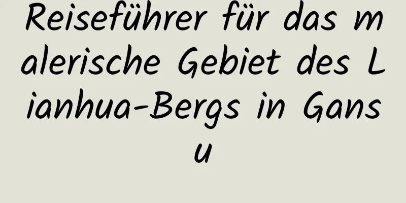 Reiseführer für das malerische Gebiet des Lianhua-Bergs in Gansu