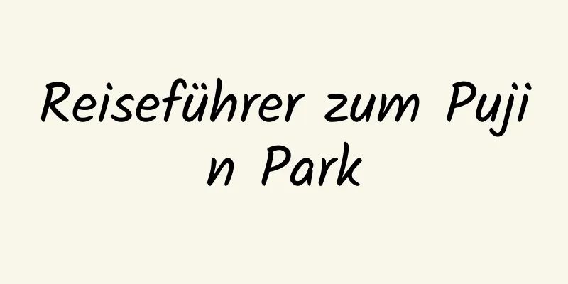 Reiseführer zum Pujin Park