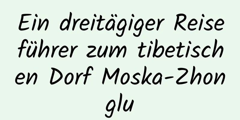 Ein dreitägiger Reiseführer zum tibetischen Dorf Moska-Zhonglu