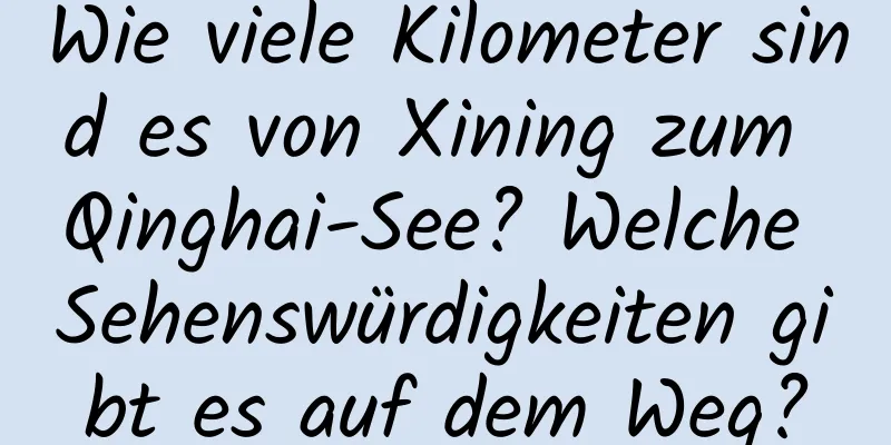 Wie viele Kilometer sind es von Xining zum Qinghai-See? Welche Sehenswürdigkeiten gibt es auf dem Weg?