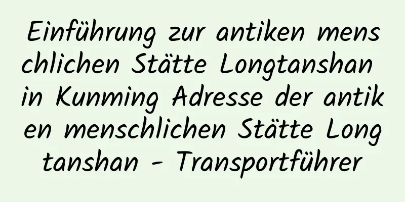 Einführung zur antiken menschlichen Stätte Longtanshan in Kunming Adresse der antiken menschlichen Stätte Longtanshan - Transportführer