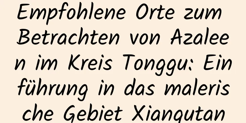 Empfohlene Orte zum Betrachten von Azaleen im Kreis Tonggu: Einführung in das malerische Gebiet Xiangutan