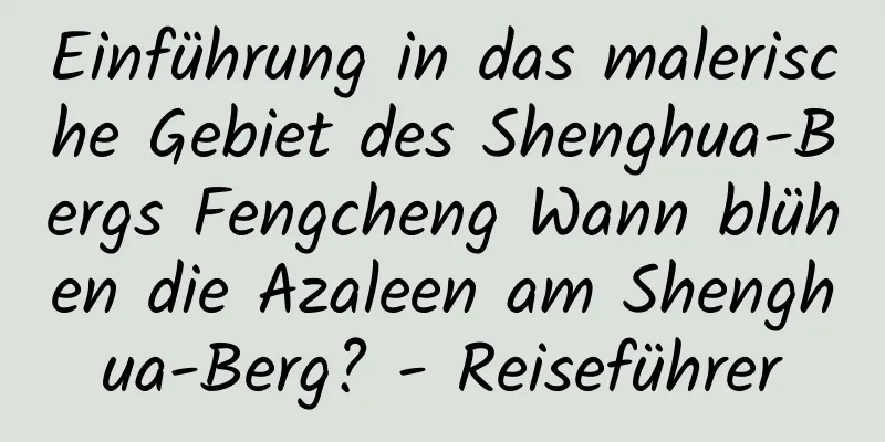 Einführung in das malerische Gebiet des Shenghua-Bergs Fengcheng Wann blühen die Azaleen am Shenghua-Berg? - Reiseführer