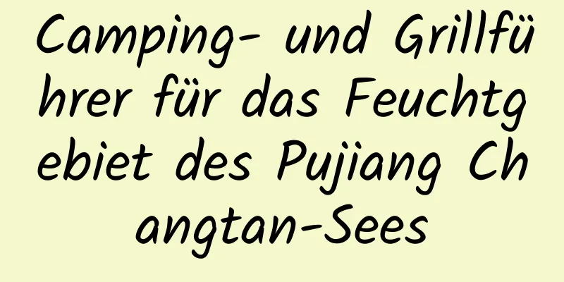 Camping- und Grillführer für das Feuchtgebiet des Pujiang Changtan-Sees