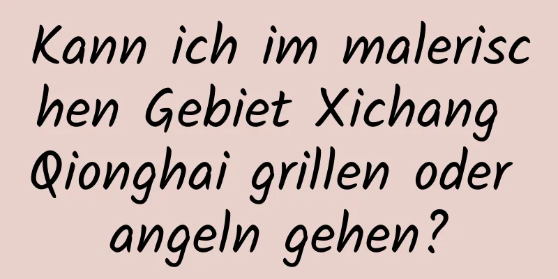 Kann ich im malerischen Gebiet Xichang Qionghai grillen oder angeln gehen?