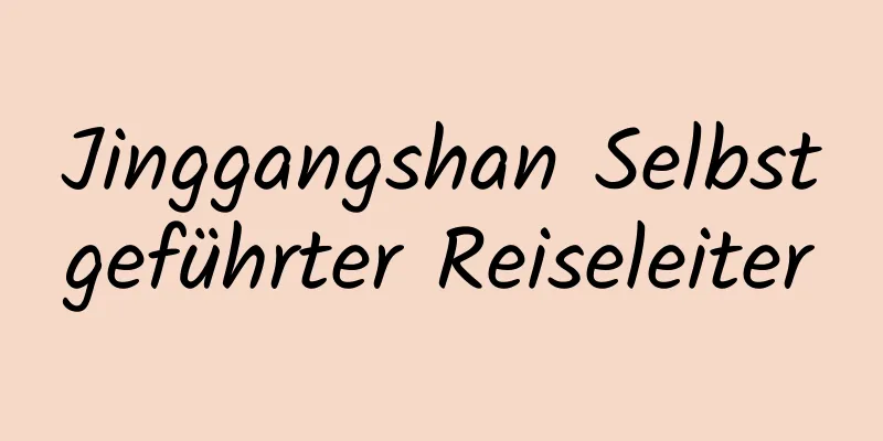 Jinggangshan Selbstgeführter Reiseleiter