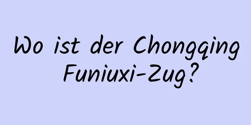 Wo ist der Chongqing Funiuxi-Zug?