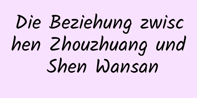 Die Beziehung zwischen Zhouzhuang und Shen Wansan