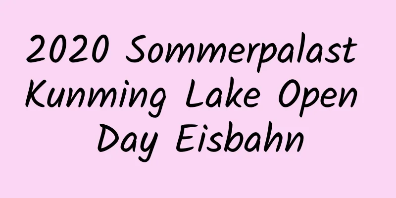 2020 Sommerpalast Kunming Lake Open Day Eisbahn