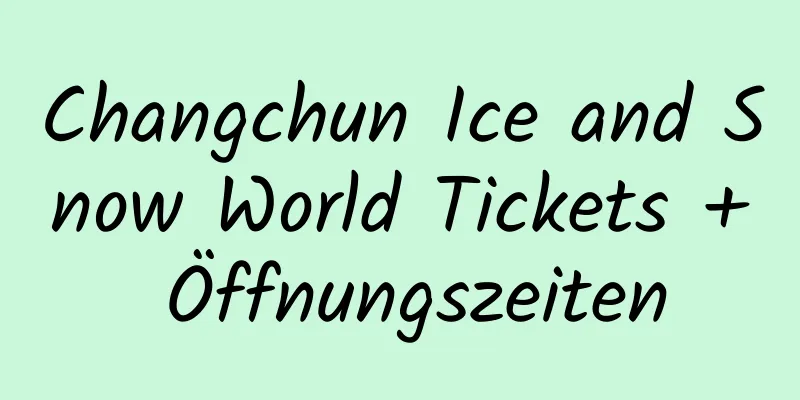 Changchun Ice and Snow World Tickets + Öffnungszeiten