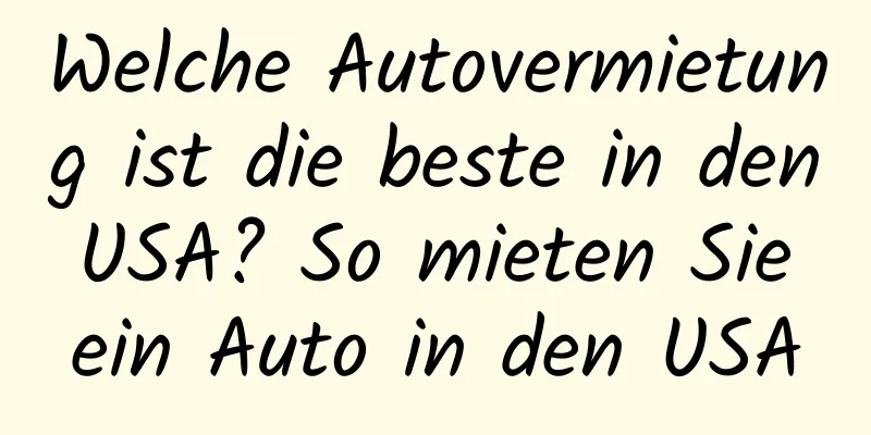 Welche Autovermietung ist die beste in den USA? So mieten Sie ein Auto in den USA