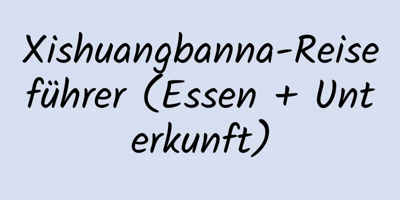 Xishuangbanna-Reiseführer (Essen + Unterkunft)