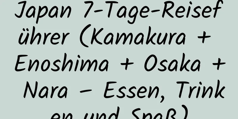 Japan 7-Tage-Reiseführer (Kamakura + Enoshima + Osaka + Nara – Essen, Trinken und Spaß)