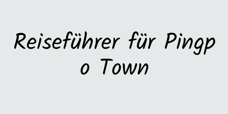 Reiseführer für Pingpo Town