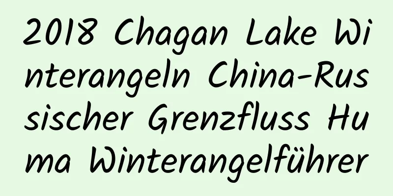 2018 Chagan Lake Winterangeln China-Russischer Grenzfluss Huma Winterangelführer