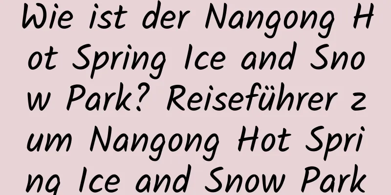 Wie ist der Nangong Hot Spring Ice and Snow Park? Reiseführer zum Nangong Hot Spring Ice and Snow Park