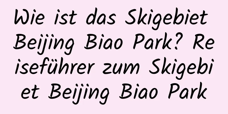 Wie ist das Skigebiet Beijing Biao Park? Reiseführer zum Skigebiet Beijing Biao Park