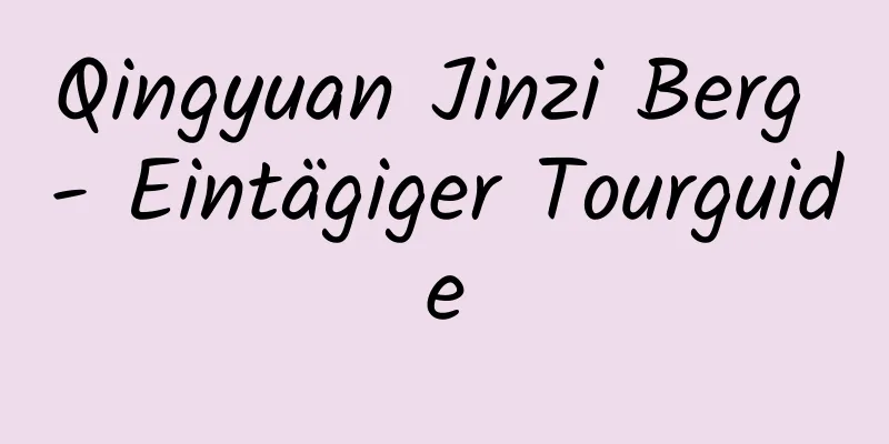 Qingyuan Jinzi Berg - Eintägiger Tourguide