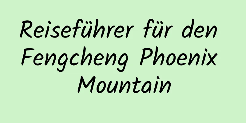 Reiseführer für den Fengcheng Phoenix Mountain