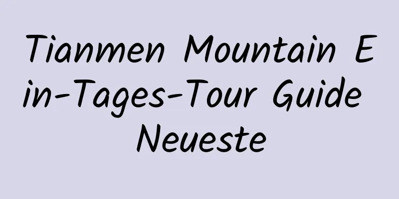 Tianmen Mountain Ein-Tages-Tour Guide Neueste