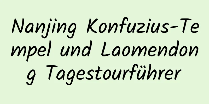 Nanjing Konfuzius-Tempel und Laomendong Tagestourführer