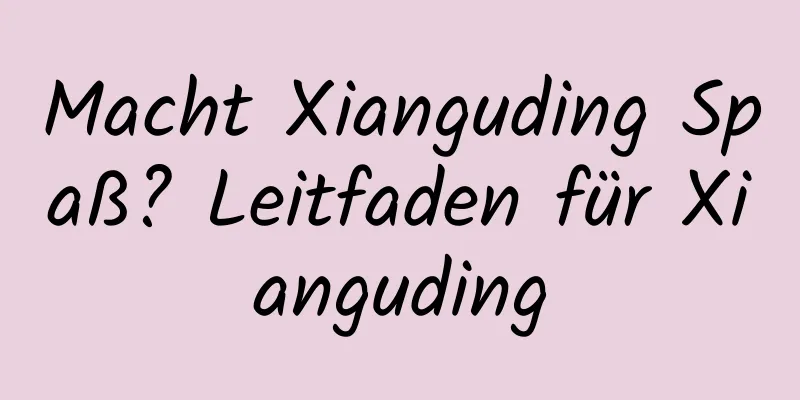 Macht Xianguding Spaß? Leitfaden für Xianguding