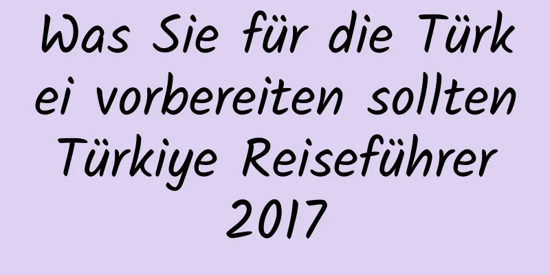 Was Sie für die Türkei vorbereiten sollten Türkiye Reiseführer 2017