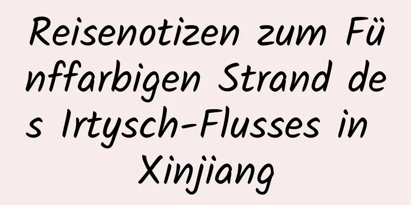 Reisenotizen zum Fünffarbigen Strand des Irtysch-Flusses in Xinjiang