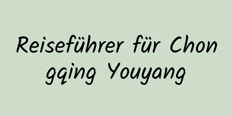 Reiseführer für Chongqing Youyang