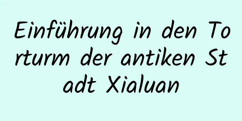 Einführung in den Torturm der antiken Stadt Xialuan