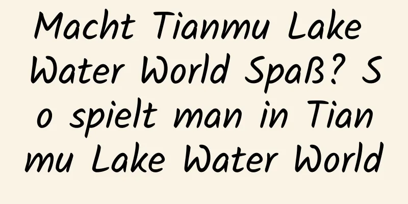 Macht Tianmu Lake Water World Spaß? So spielt man in Tianmu Lake Water World