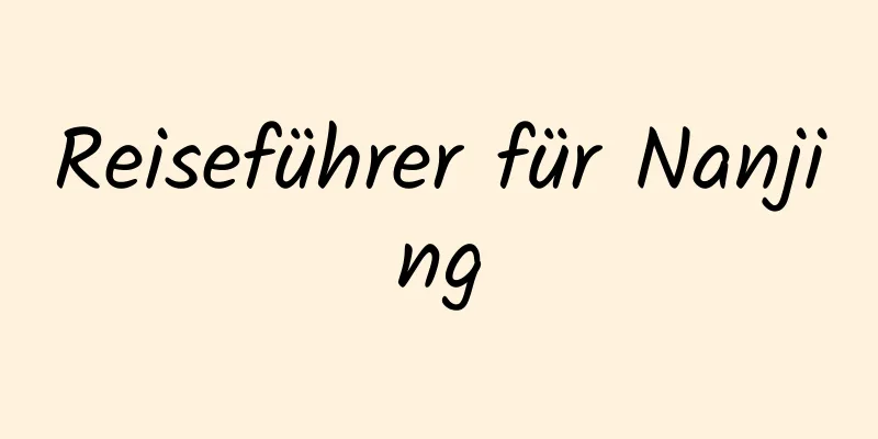 Reiseführer für Nanjing