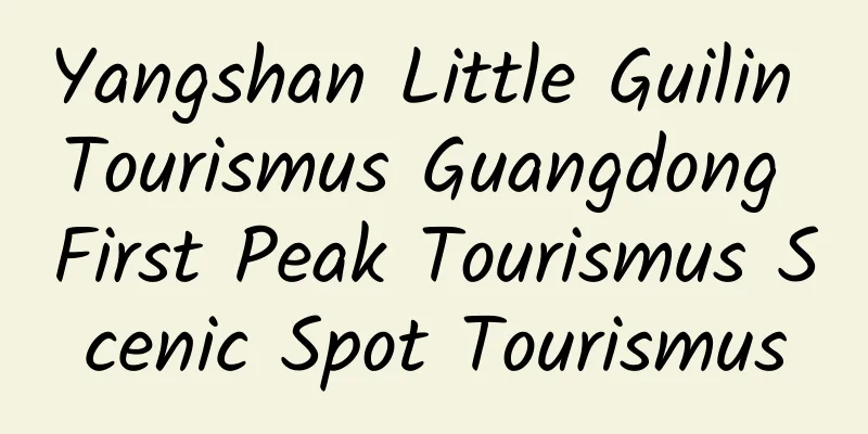 Yangshan Little Guilin Tourismus Guangdong First Peak Tourismus Scenic Spot Tourismus