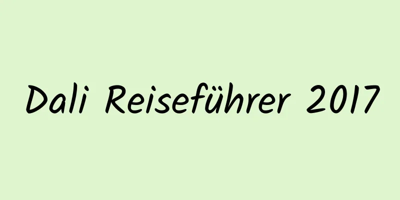 Dali Reiseführer 2017