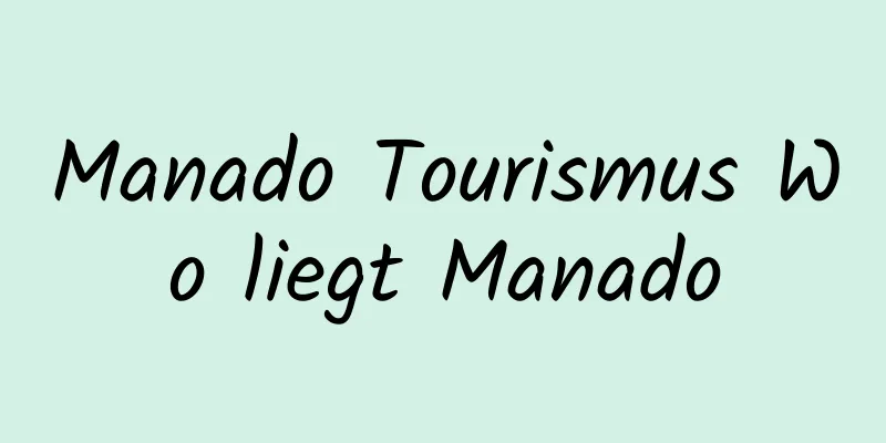 Manado Tourismus Wo liegt Manado