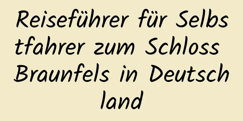 Reiseführer für Selbstfahrer zum Schloss Braunfels in Deutschland