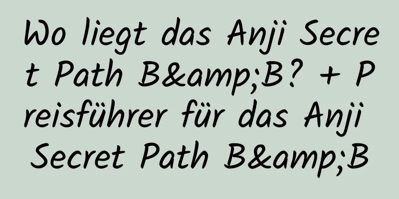 Wo liegt das Anji Secret Path B&B? + Preisführer für das Anji Secret Path B&B