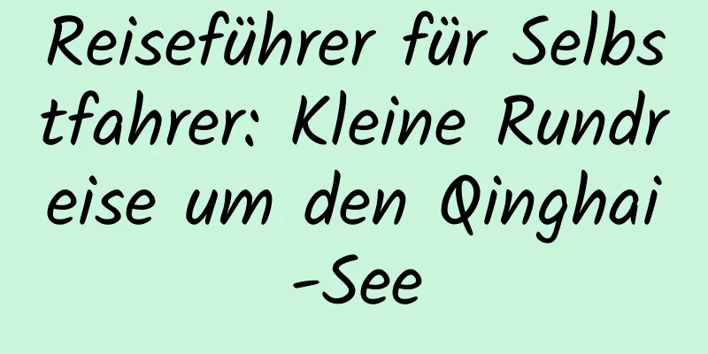 Reiseführer für Selbstfahrer: Kleine Rundreise um den Qinghai-See