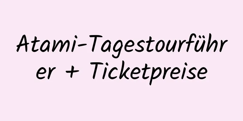 Atami-Tagestourführer + Ticketpreise