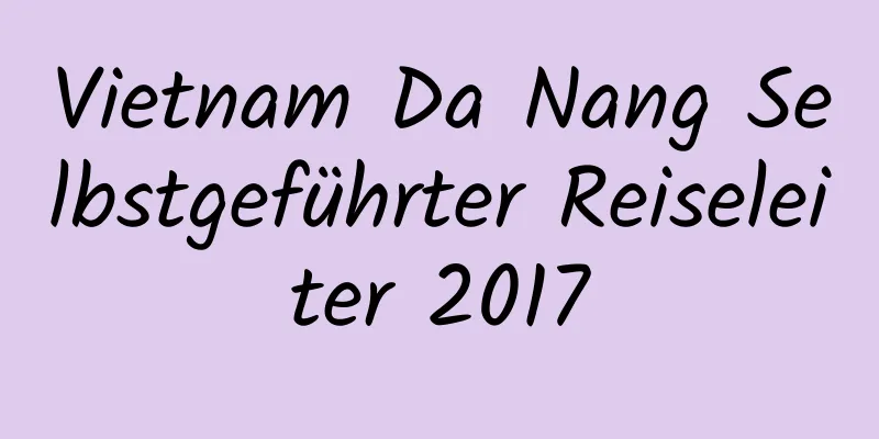 Vietnam Da Nang Selbstgeführter Reiseleiter 2017