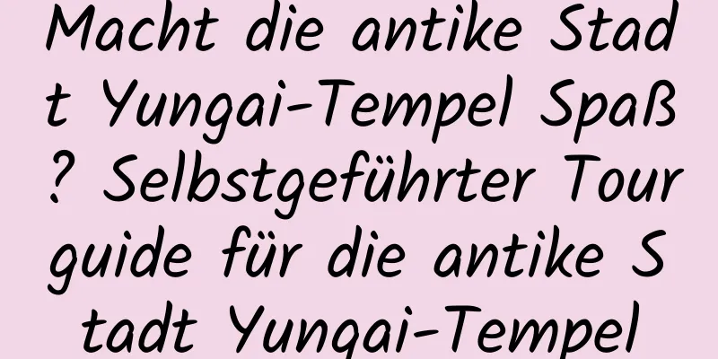 Macht die antike Stadt Yungai-Tempel Spaß? Selbstgeführter Tourguide für die antike Stadt Yungai-Tempel