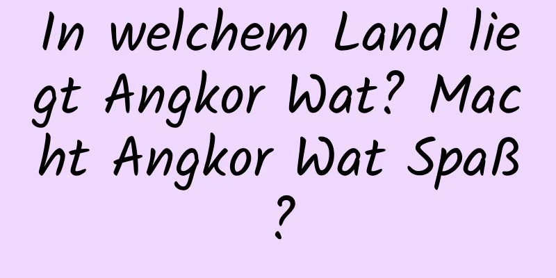 In welchem ​​Land liegt Angkor Wat? Macht Angkor Wat Spaß?